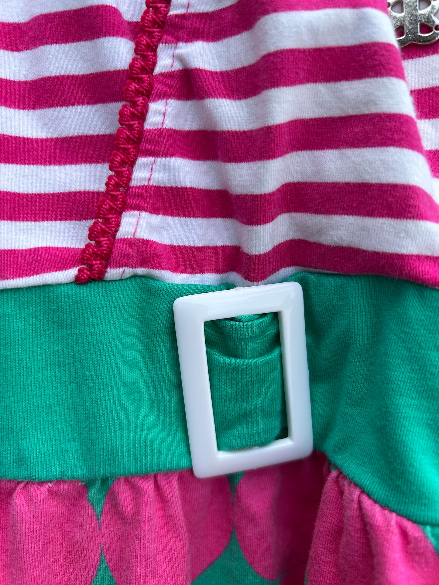 Stripes&mega dots pink tunic  4-5y (104-110cm)