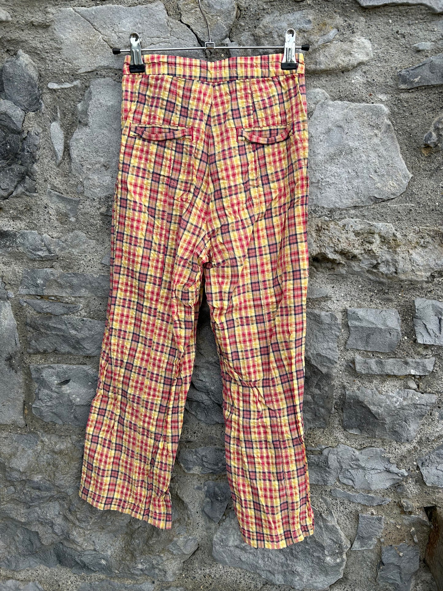 Red&yellow check pants 11-12y (146-152cm)