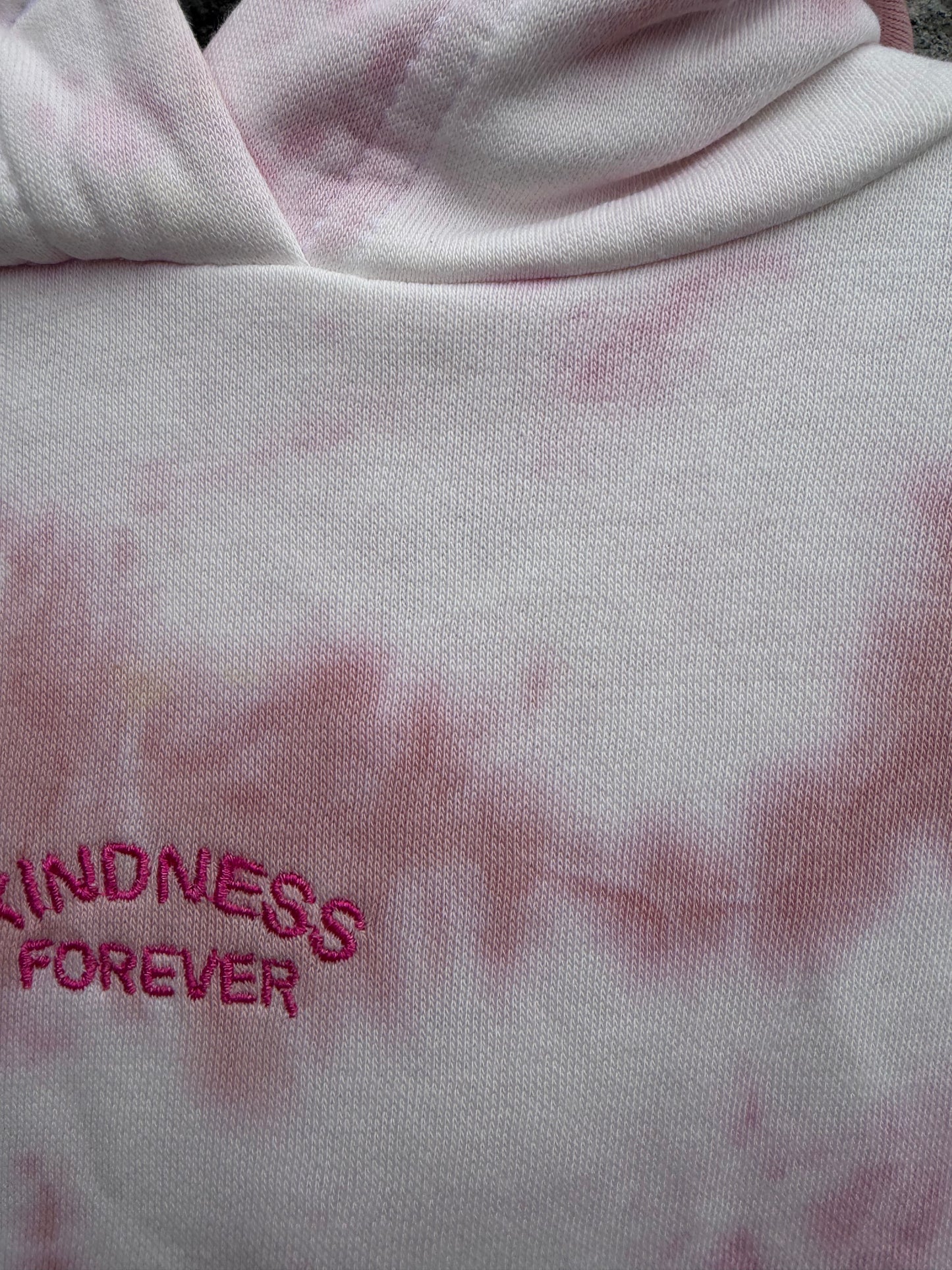 Pink tie dye hoodie sweat dress  3y (98cm)