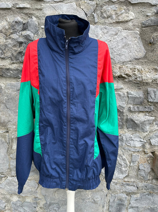 80s navy&green sport jacket Large