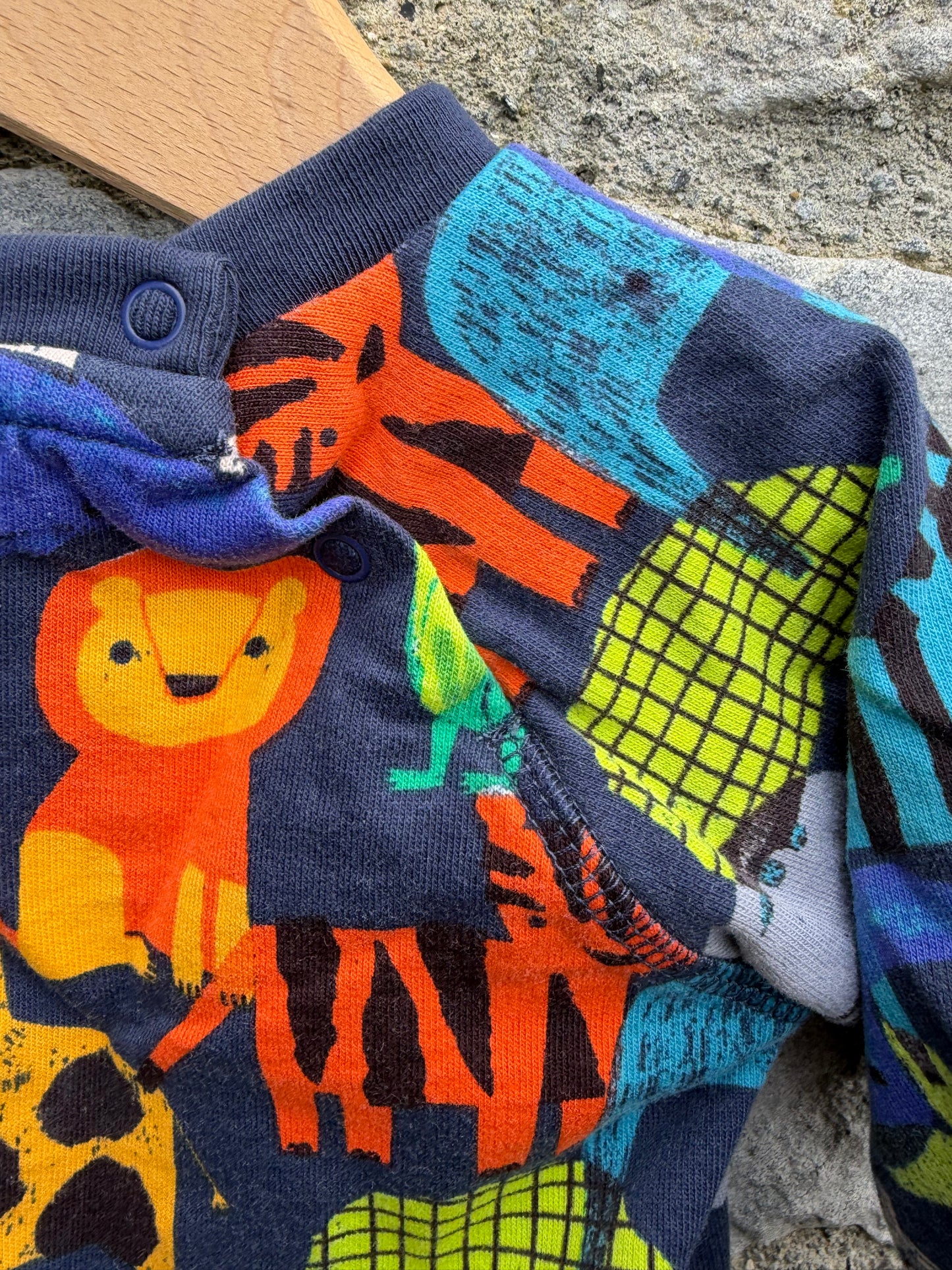 Wild animals navy track suit  0-3m (56-62cm)