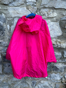 Pink raincoat poncho 4-6y (104-116cm)
