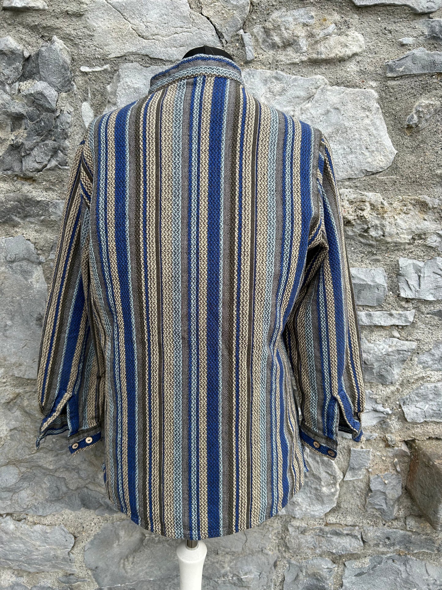 90s stripy ethnic shirt uk 12-14