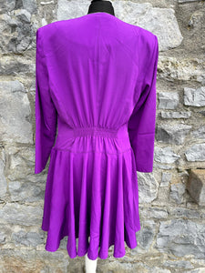 80s purple dress uk 8-10