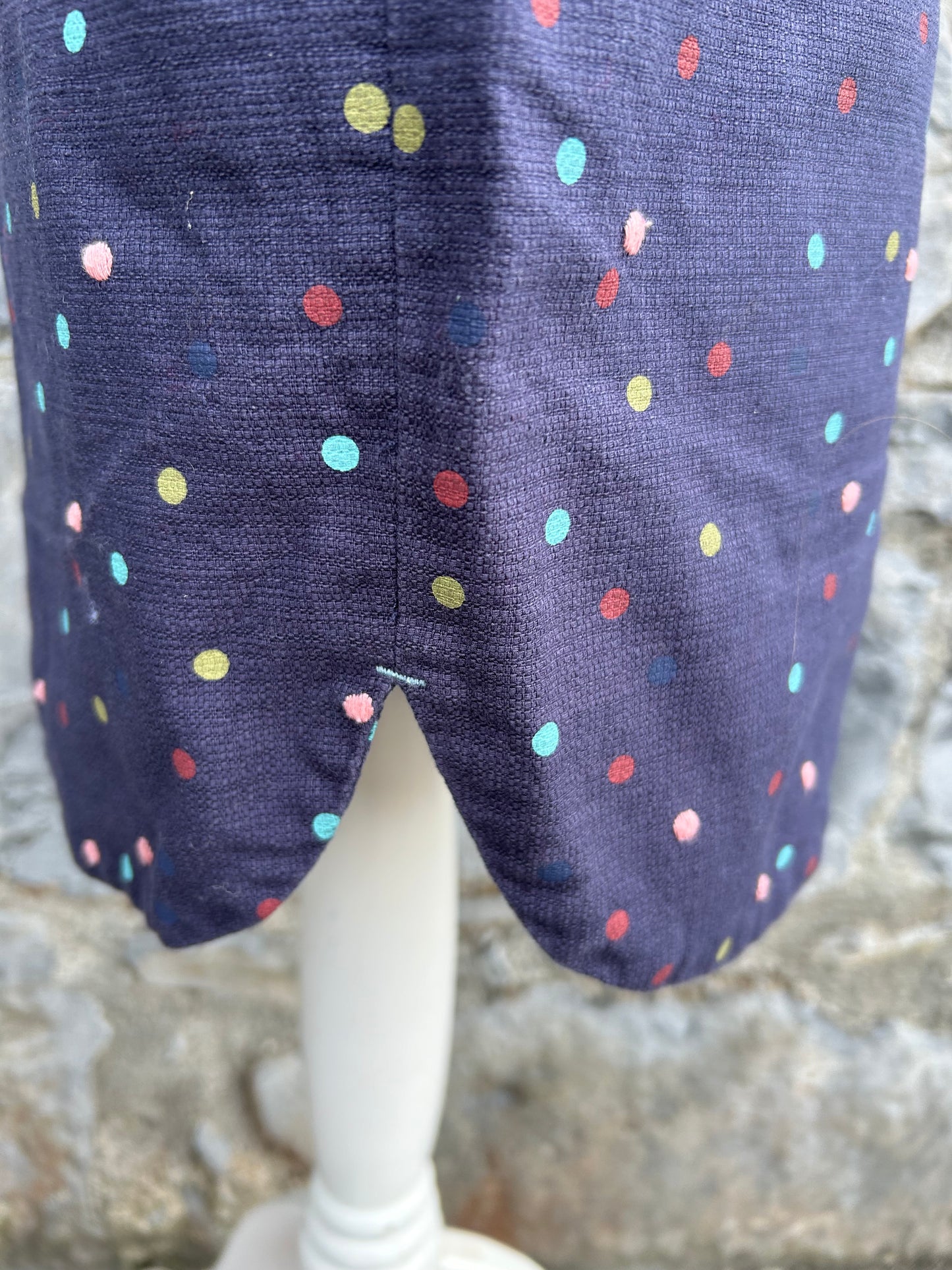 Spotty navy skirt uk 10-12