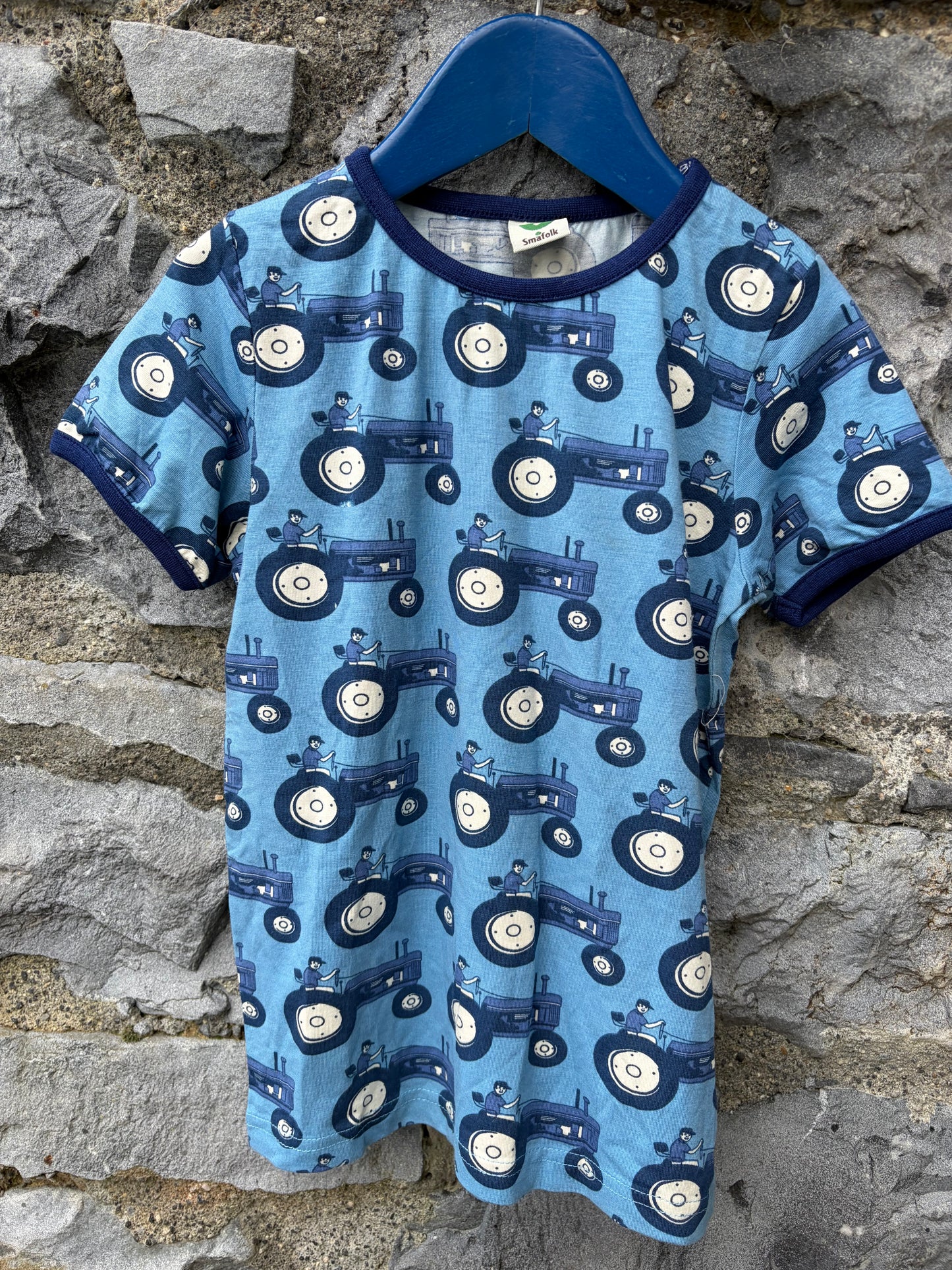 Tractors blue T-shirt  5-6y (110-116cm)