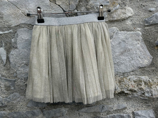 Gold pleated skirt  5-6y (110-116cm)