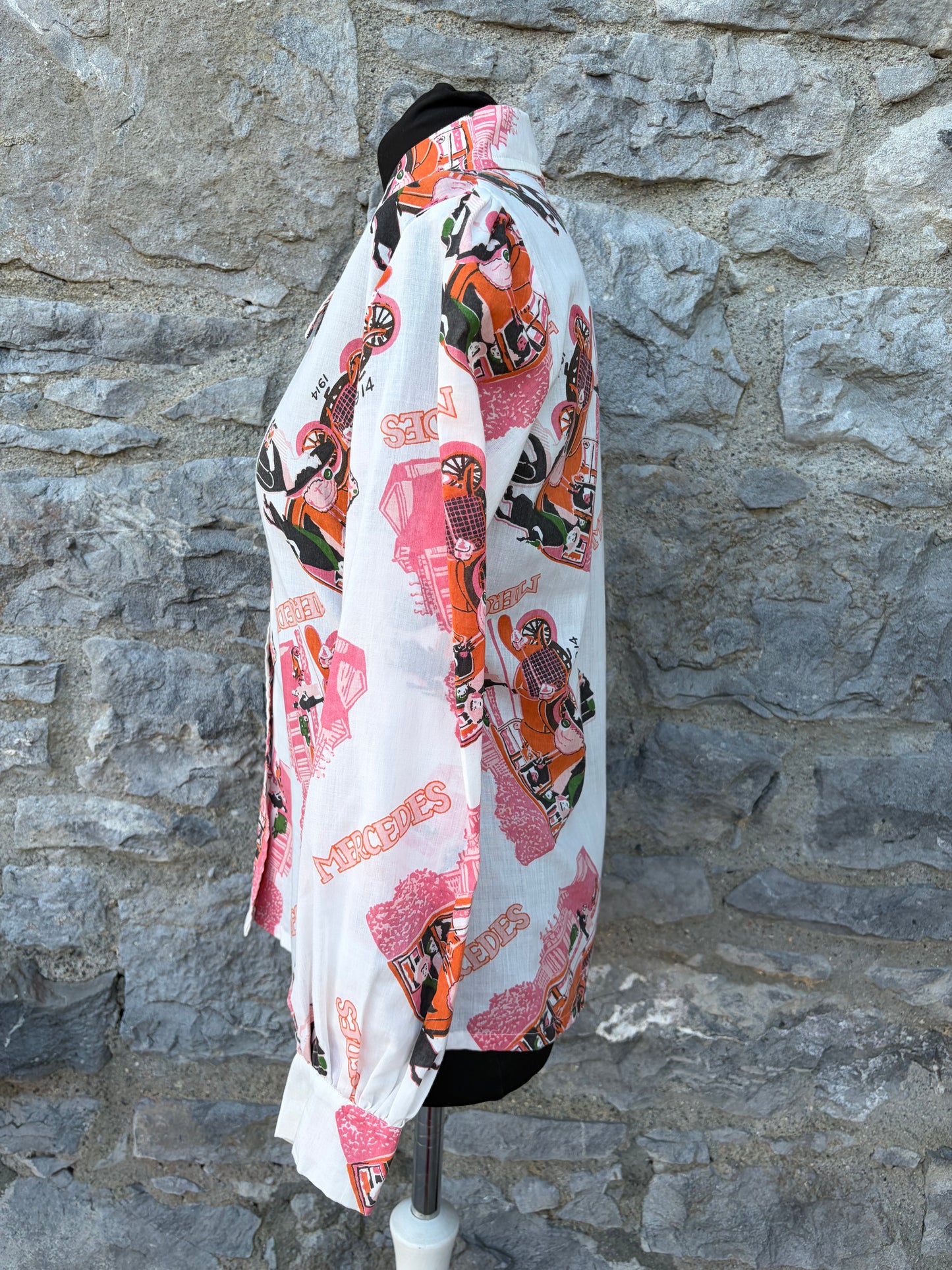 70s Mercedes blouse uk 10