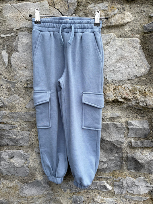 Steel blue sweat pants  4-5y (104-110cm)