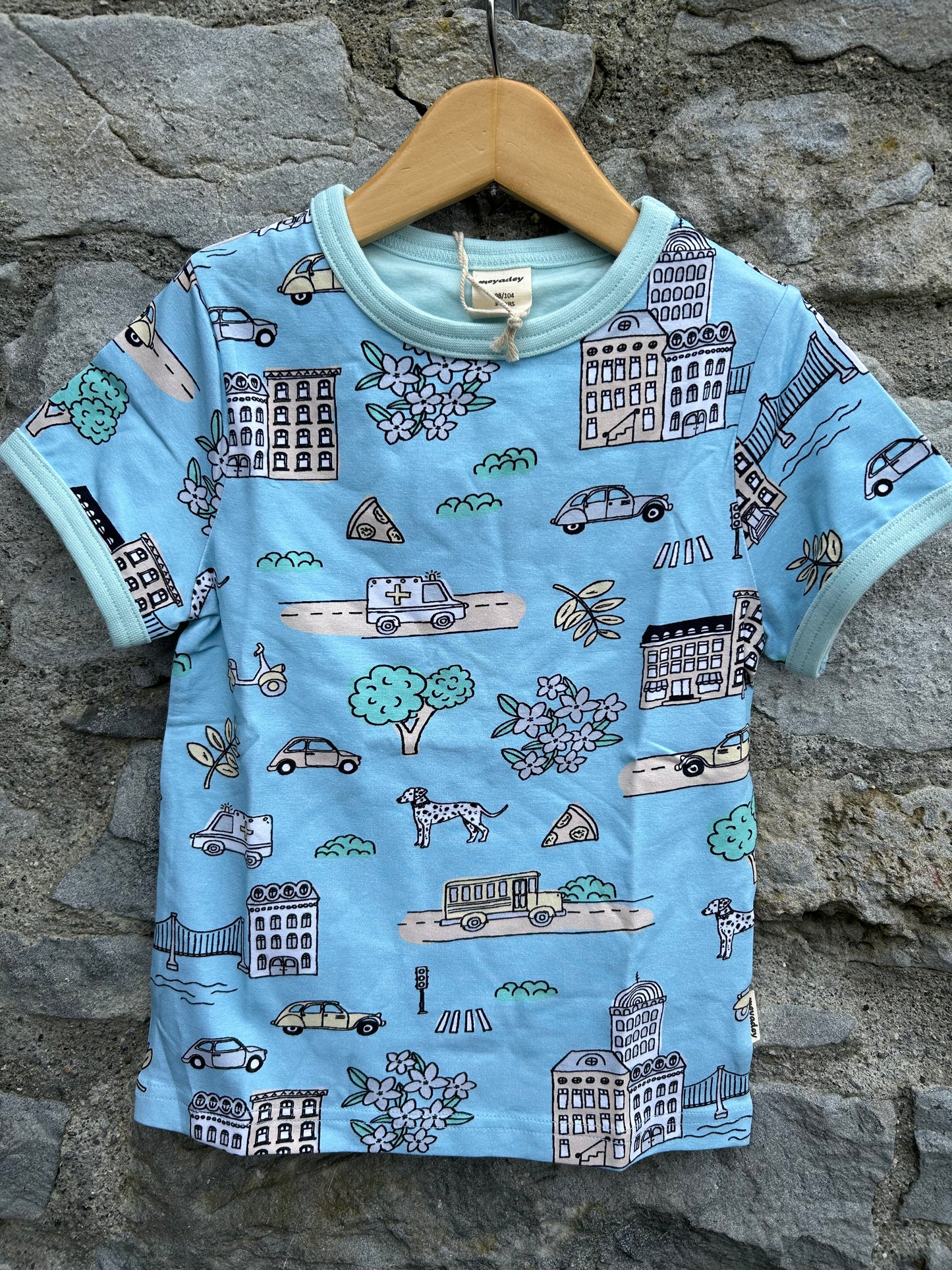 City life blue T-shirt  3-4y (98-104cm)