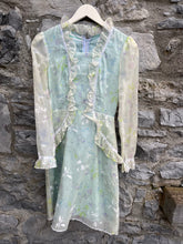 Load image into Gallery viewer, 70s pastel floral dress uk 4-6
