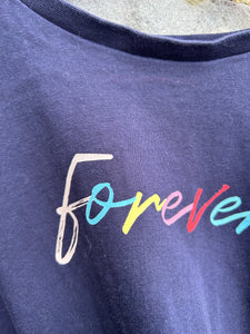 Forever navy t-shirt  8y (128cm)