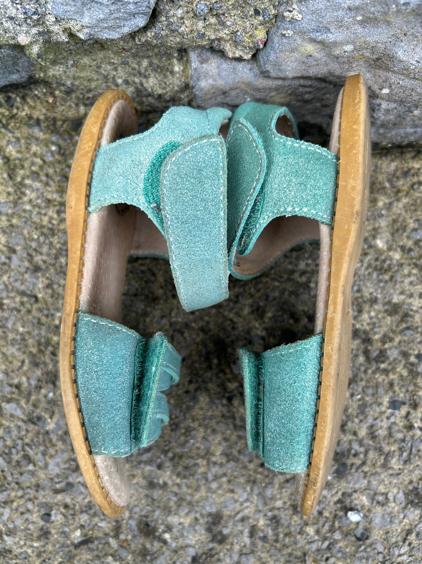 Teal sandals   uk 10 (eu 28)