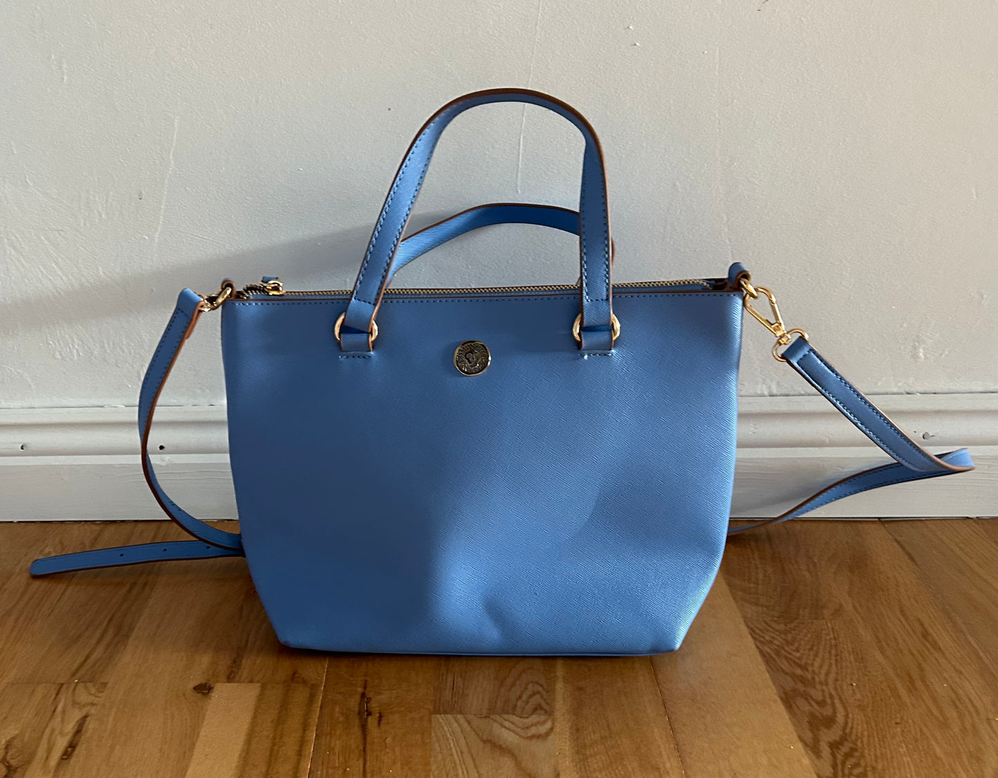 Blue handbag