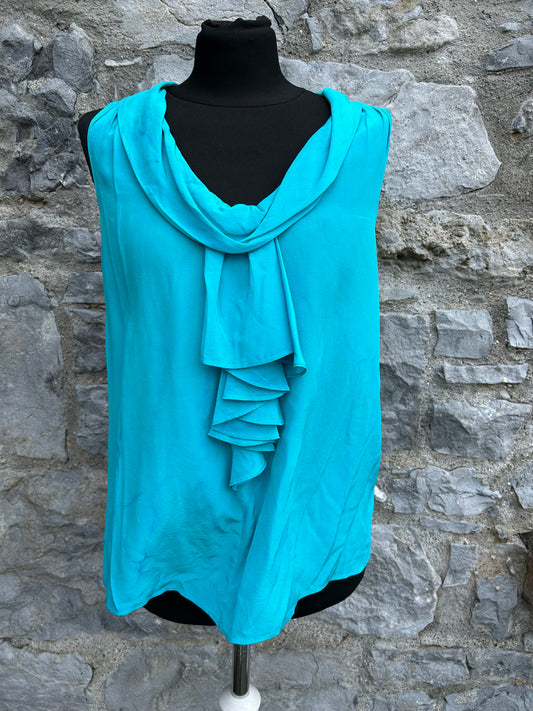 Aquamarine silk top uk 12