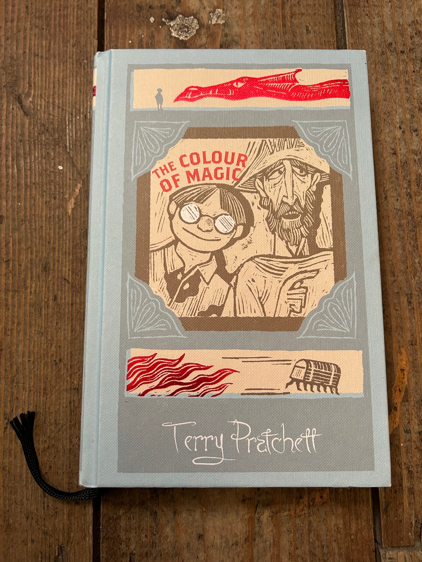 The colour of magic by Terry Pratchett