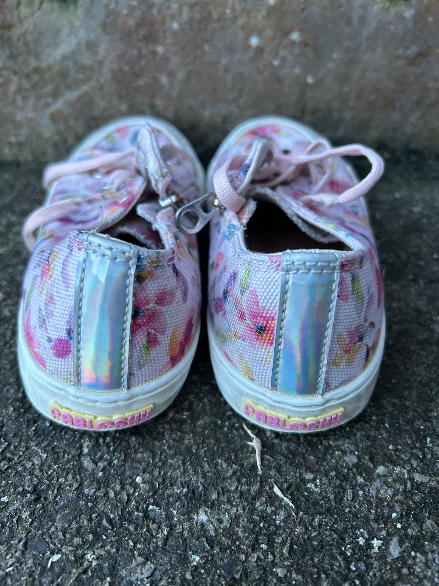 Pink floral trainers  uk 11 (eu 29)