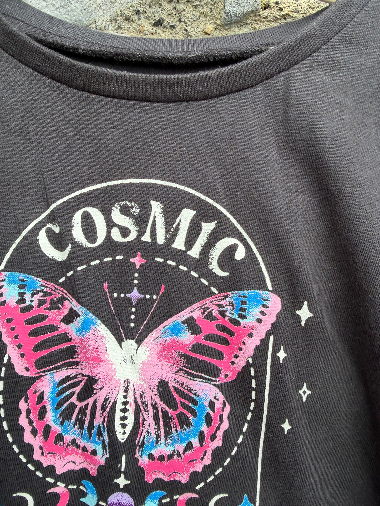 Cosmic charcoal cropped t-shirt 5-6y (110-116cm)