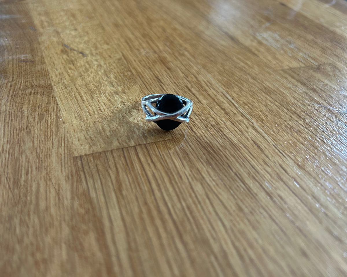 Black&silver ring