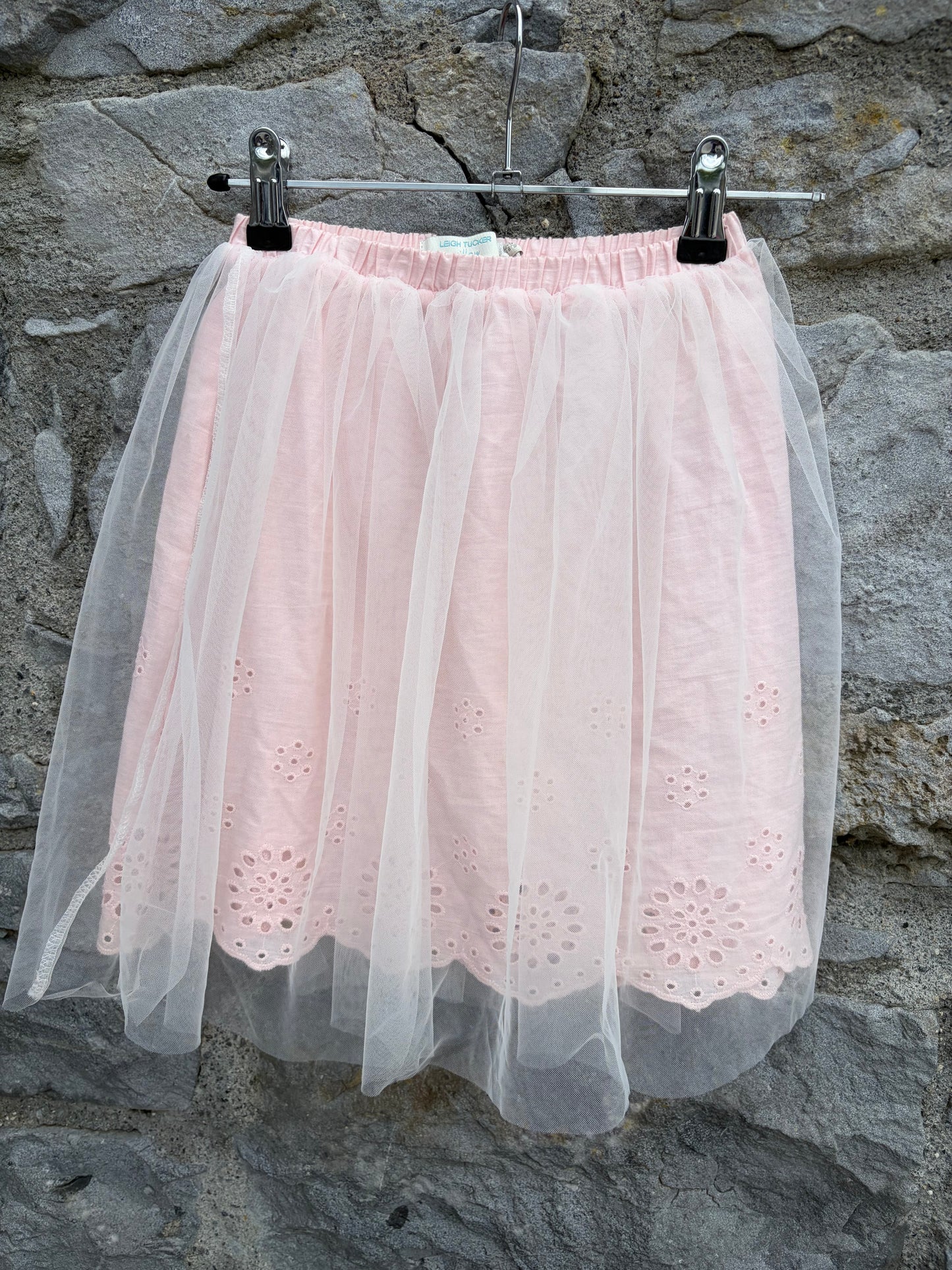 Pink skirt with tulle  4-5y (104-110cm)