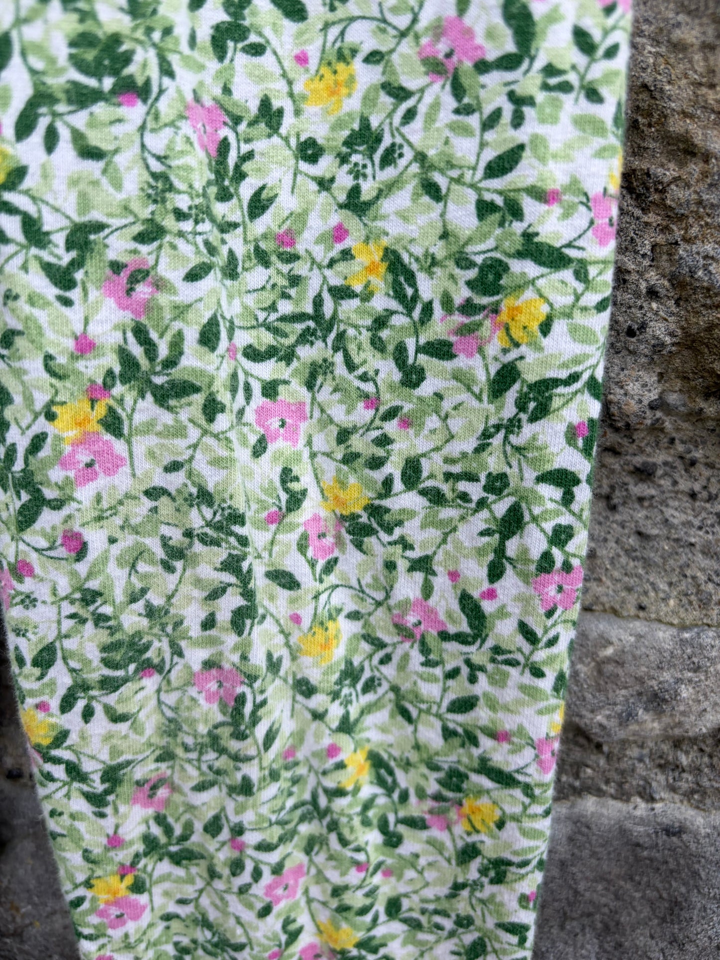 Green floral leggings 4-5y (104-110cm)