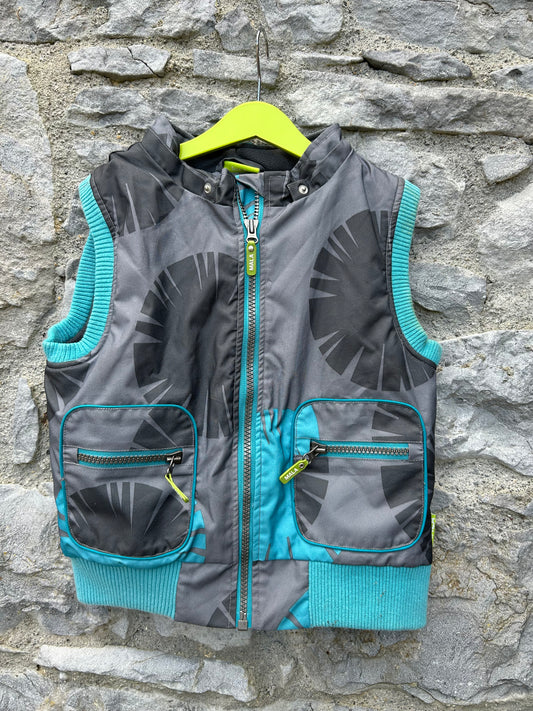 Grey&blue gilet  7-8y (122-128cm)