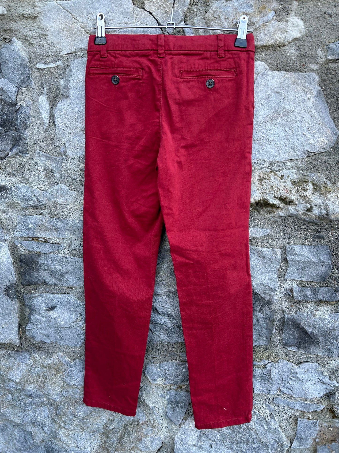 Maroon chinos  7-8y (122-128cm)