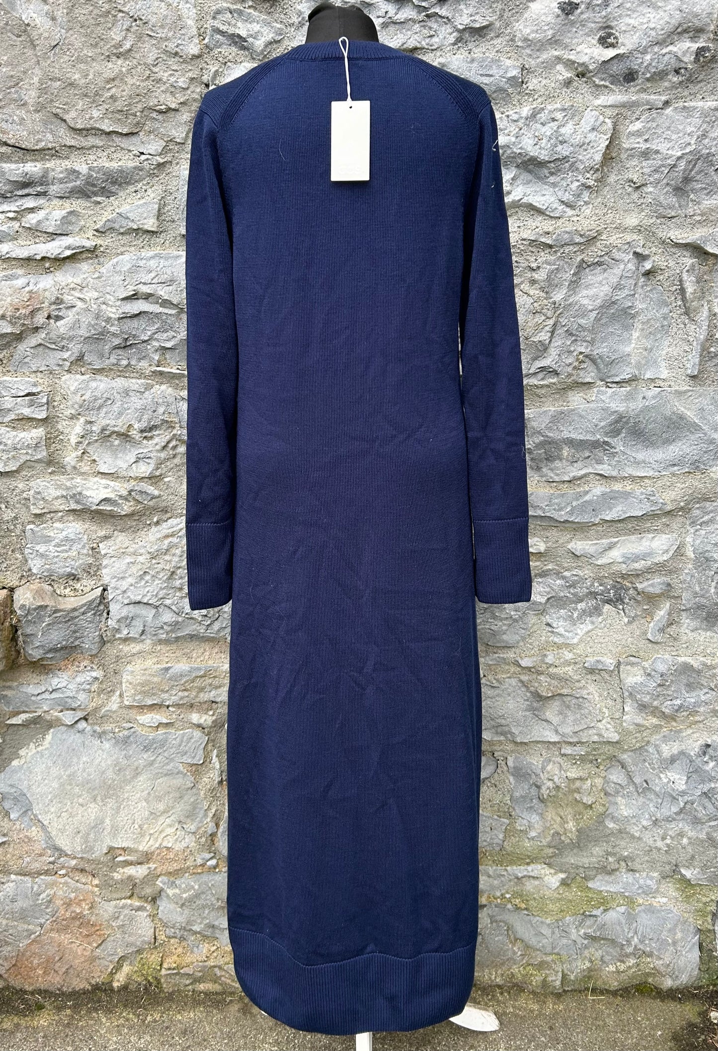 Navy knitted dress uk 12