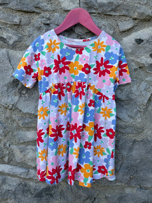 Colourful flowers dress 3-4y (98-104cm)