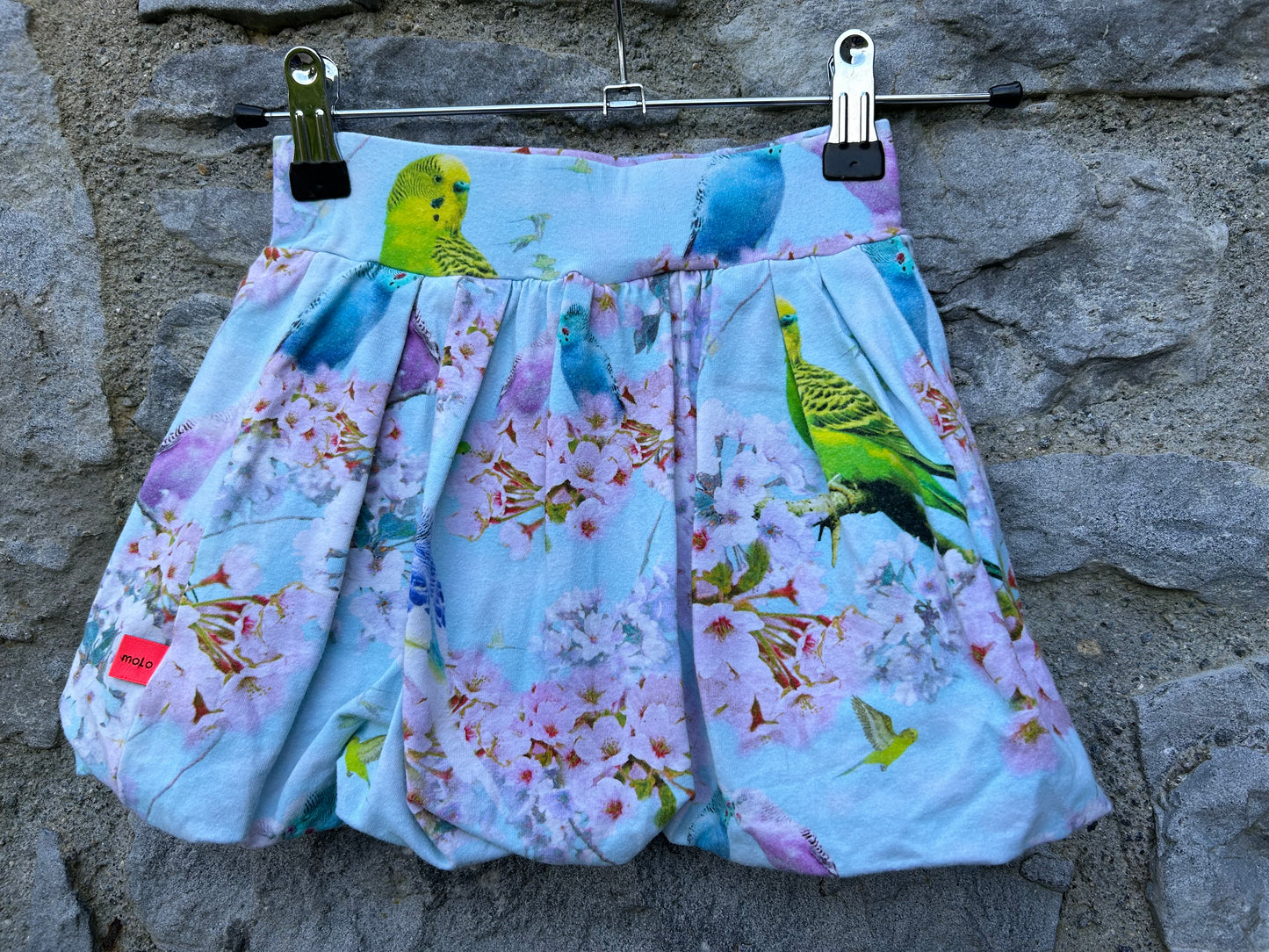 Parrots&blooming tree skirt   4-5y (104-110cm)