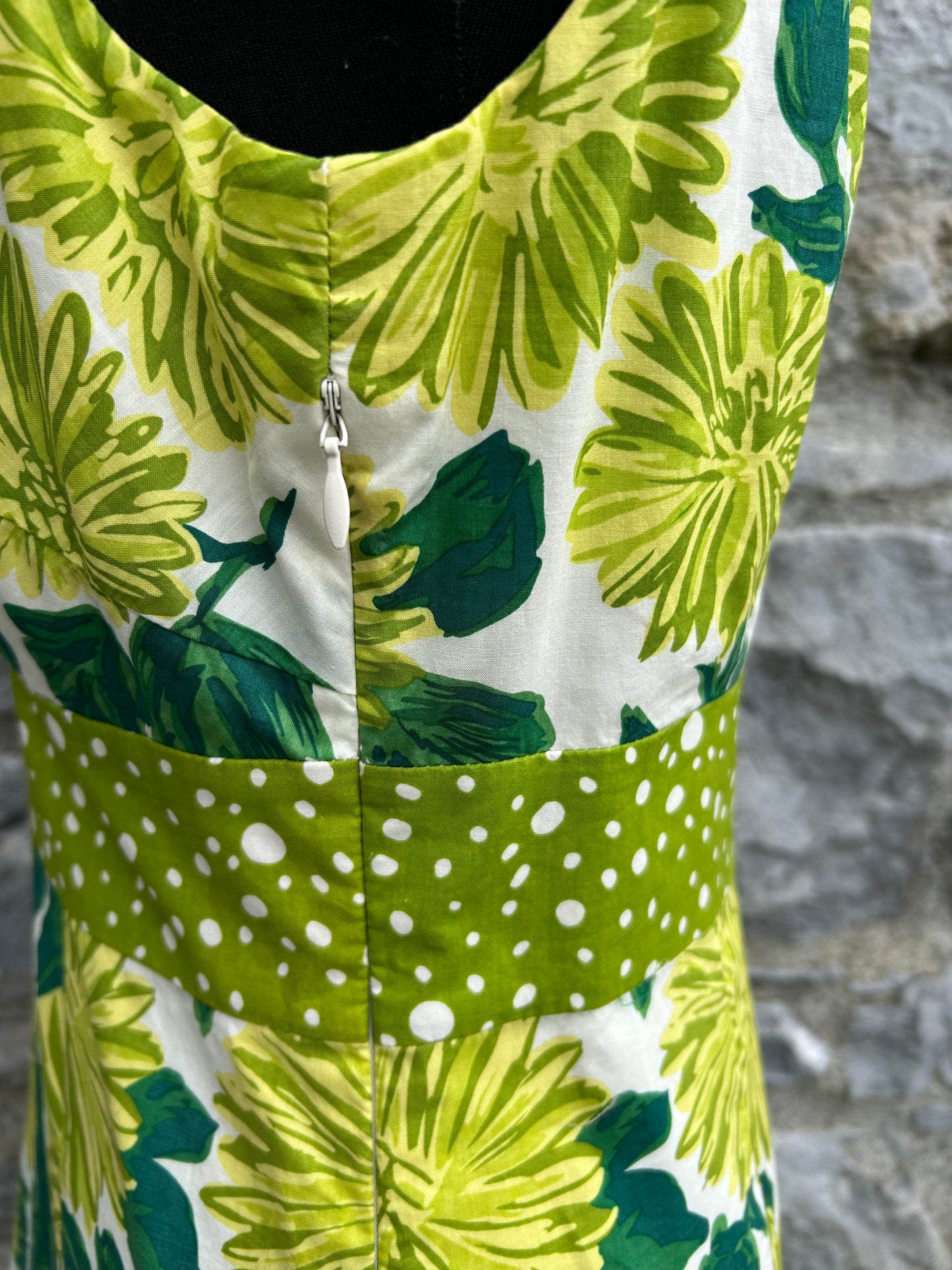 Lime flowers dress uk 10