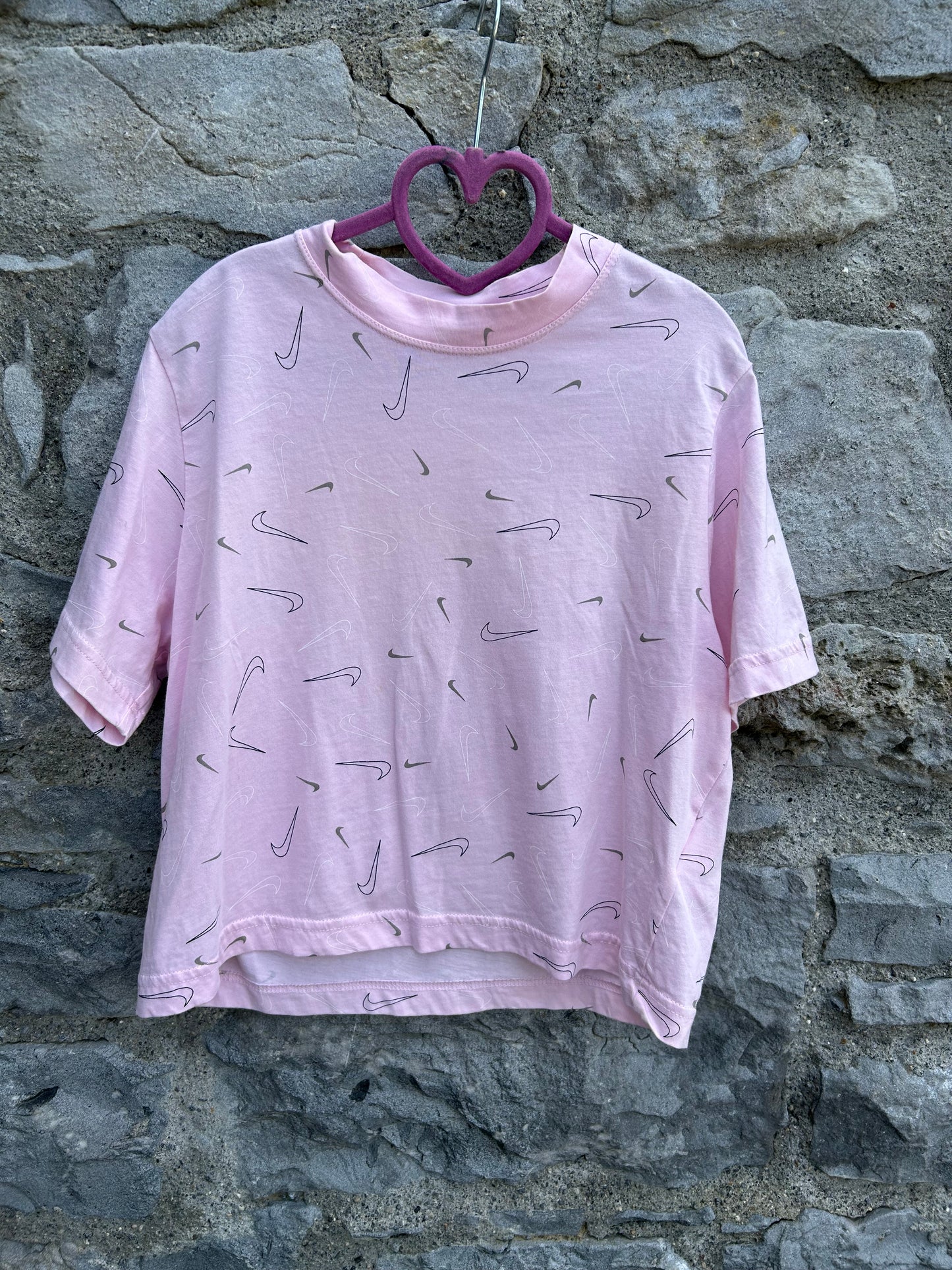 Pink logo T-shirt  8-9y (128-134cm)