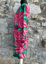 Load image into Gallery viewer, Pink&amp;green dress uk 10
