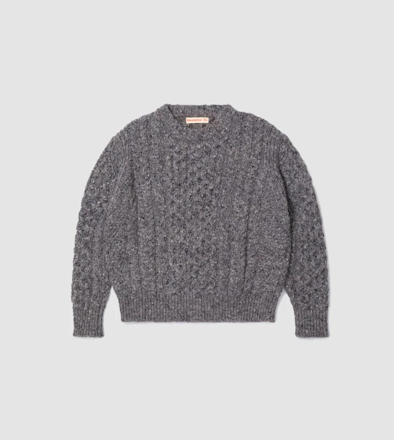 Grey Aran style jumper uk 16-18