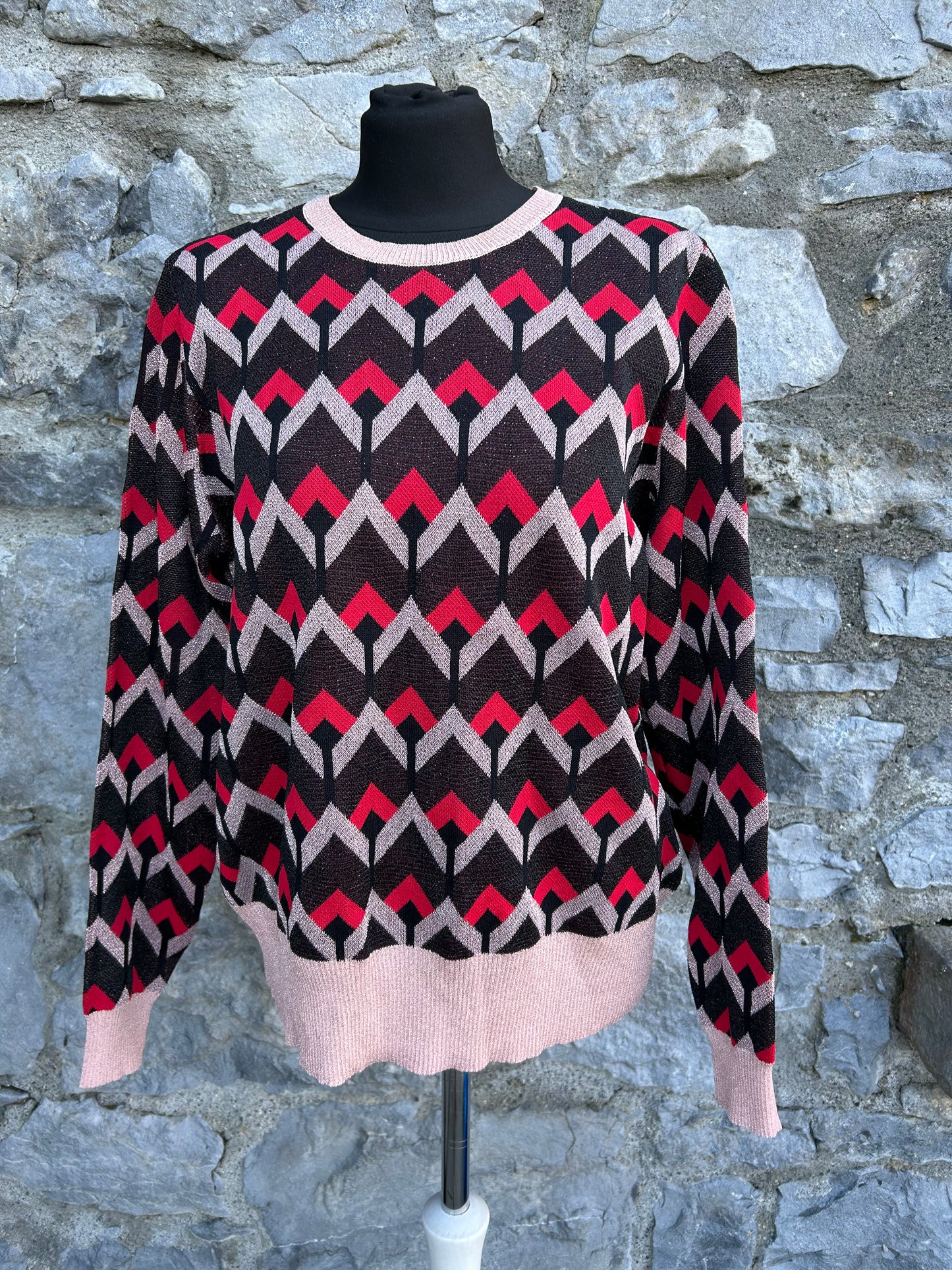 Sparkly chevron jumper uk 14-16