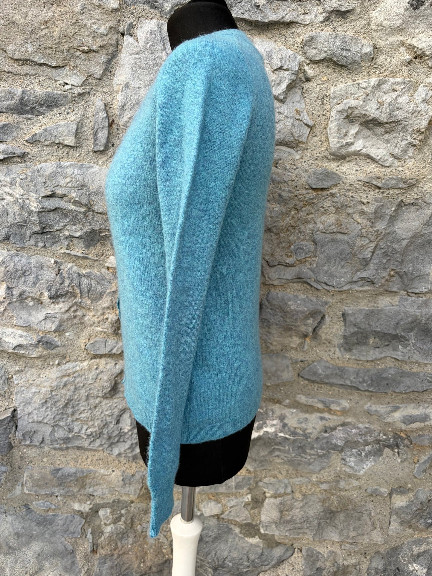 Turquoise cashmere cardigan uk 6-8