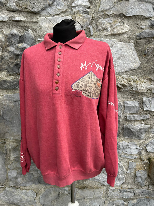 90s maroon sweatshirt Small