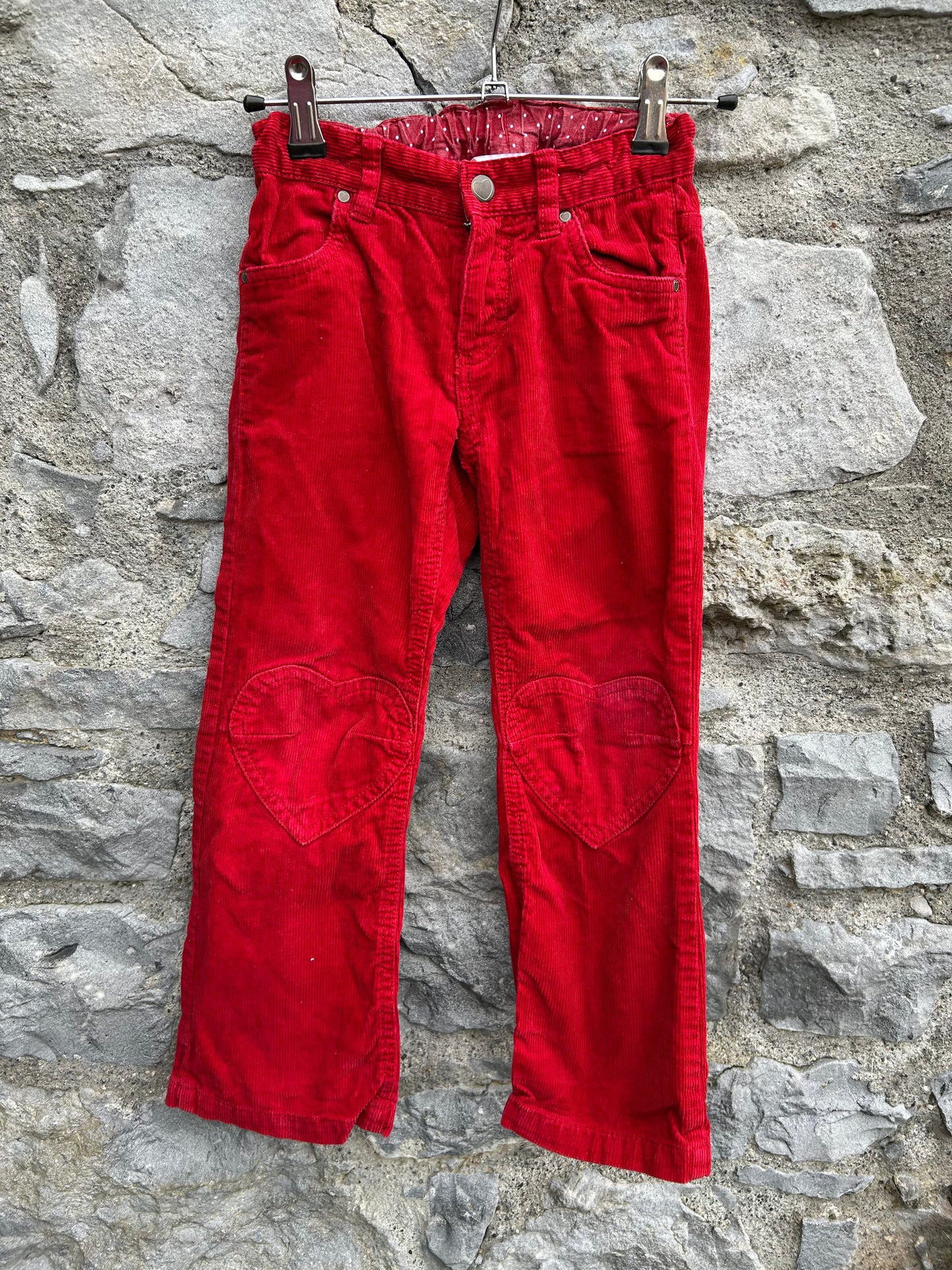 Red cords 5-6y (110-116cm)