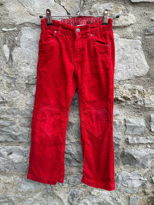 Red cords 5-6y (110-116cm)