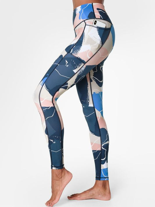 Colourful abstract leggings 10-12