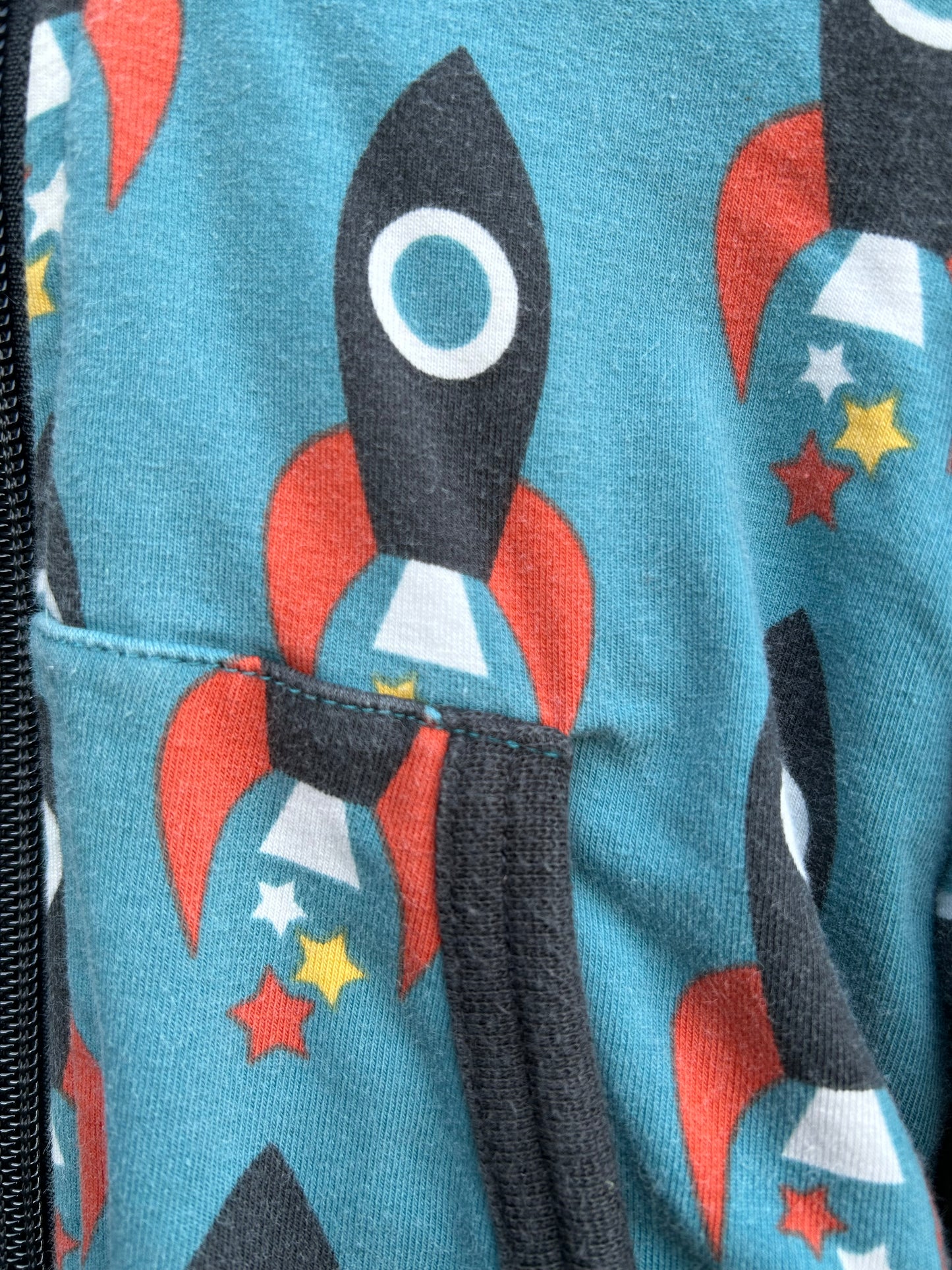 Rocket blue hoodie  9-12m (74-80cm)