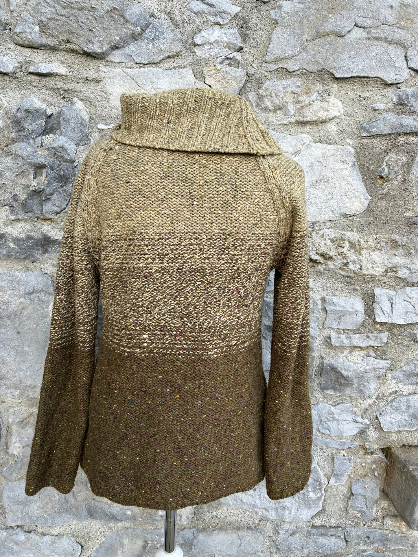 Khaki melange jumper uk 12