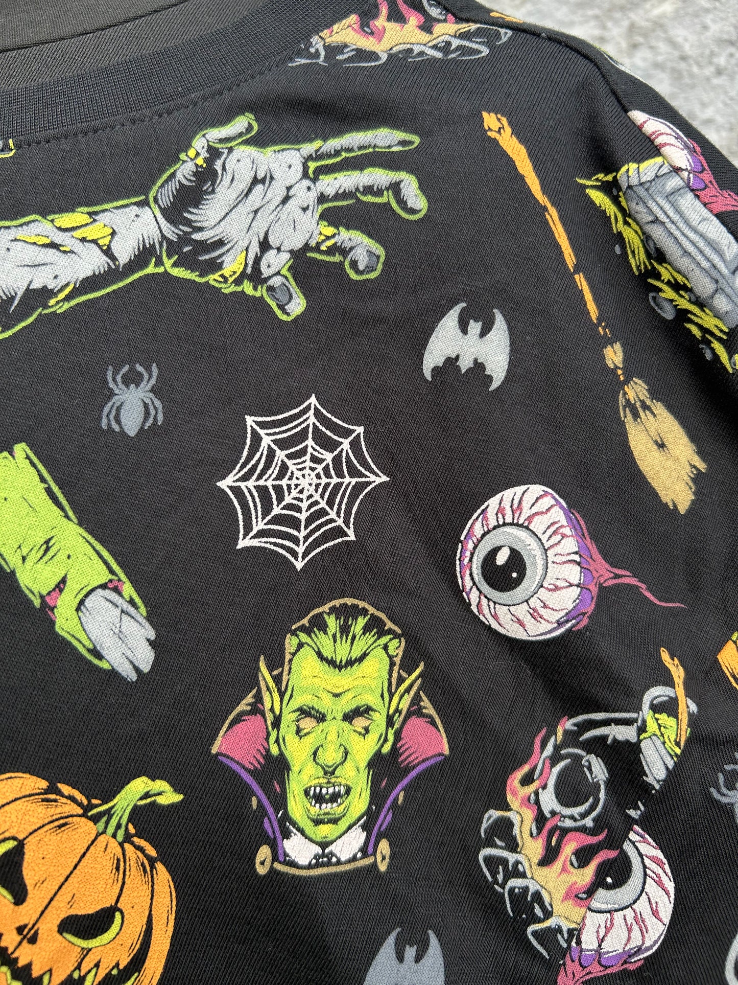 Halloween print T-shirt XXL
