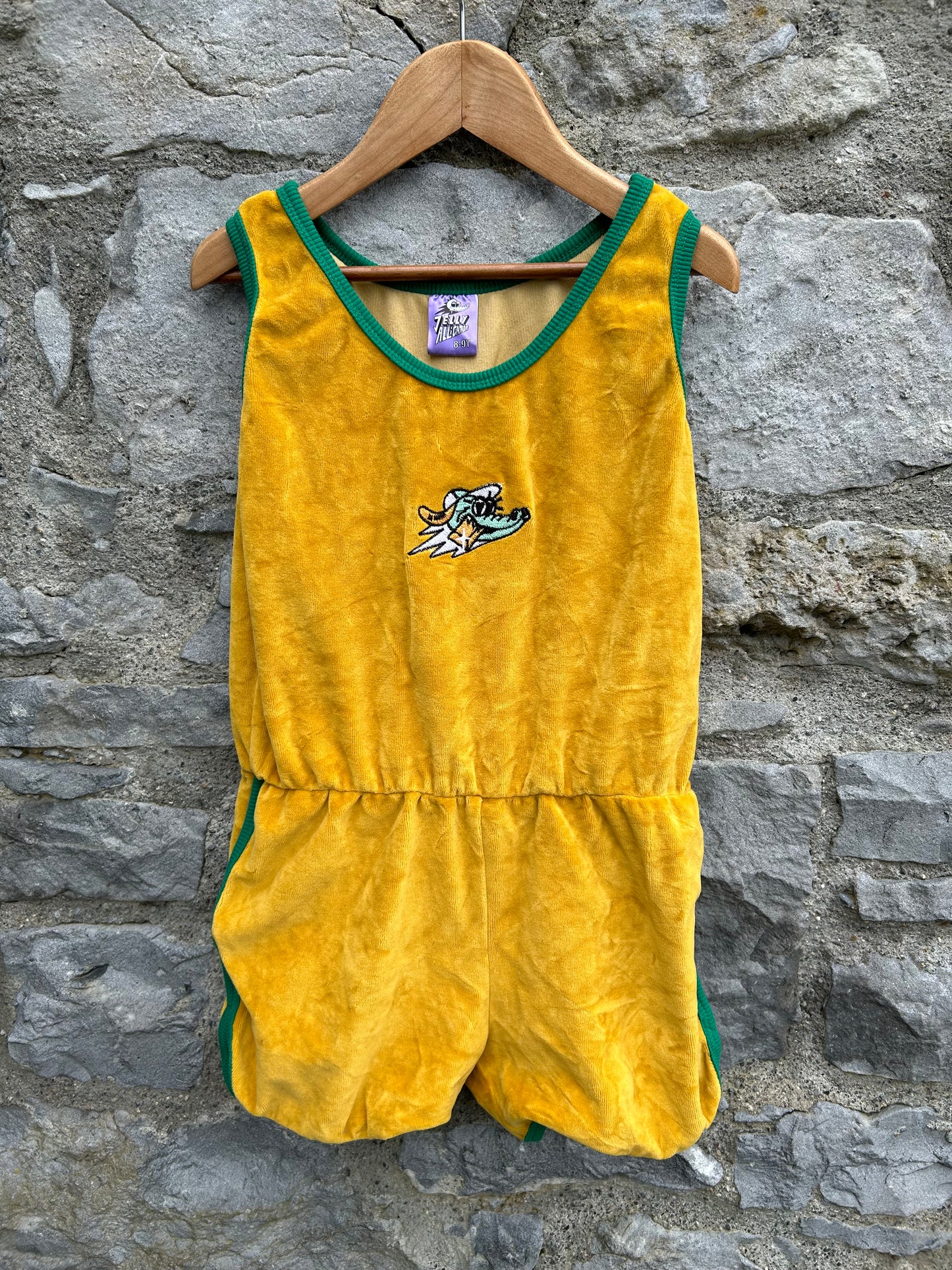 Yellow velour jumpsuit  8-9y (128-134cm)