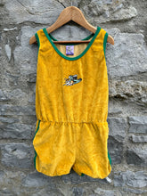 Load image into Gallery viewer, Yellow velour jumpsuit  8-9y (128-134cm)
