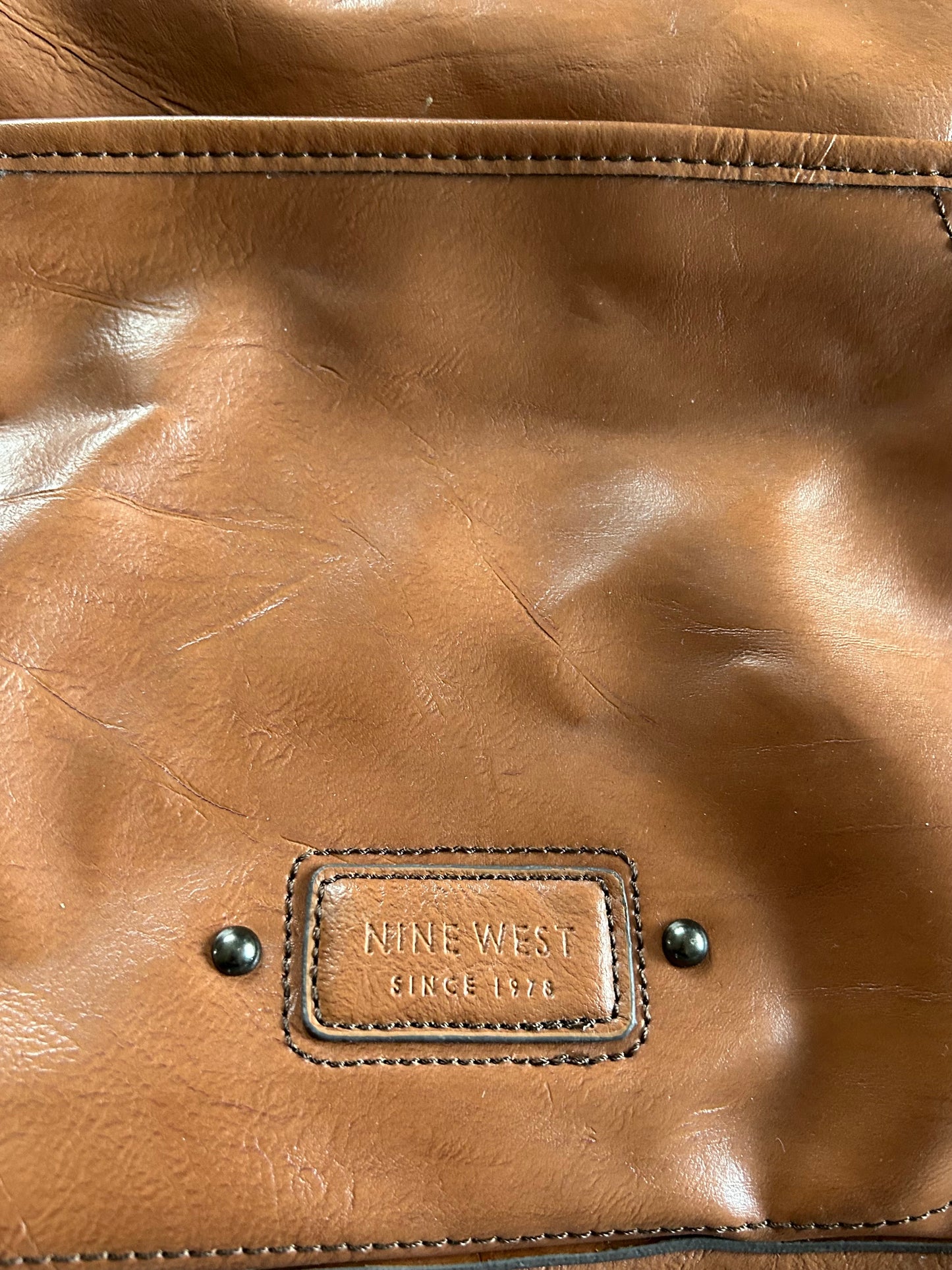 Brown leather bag