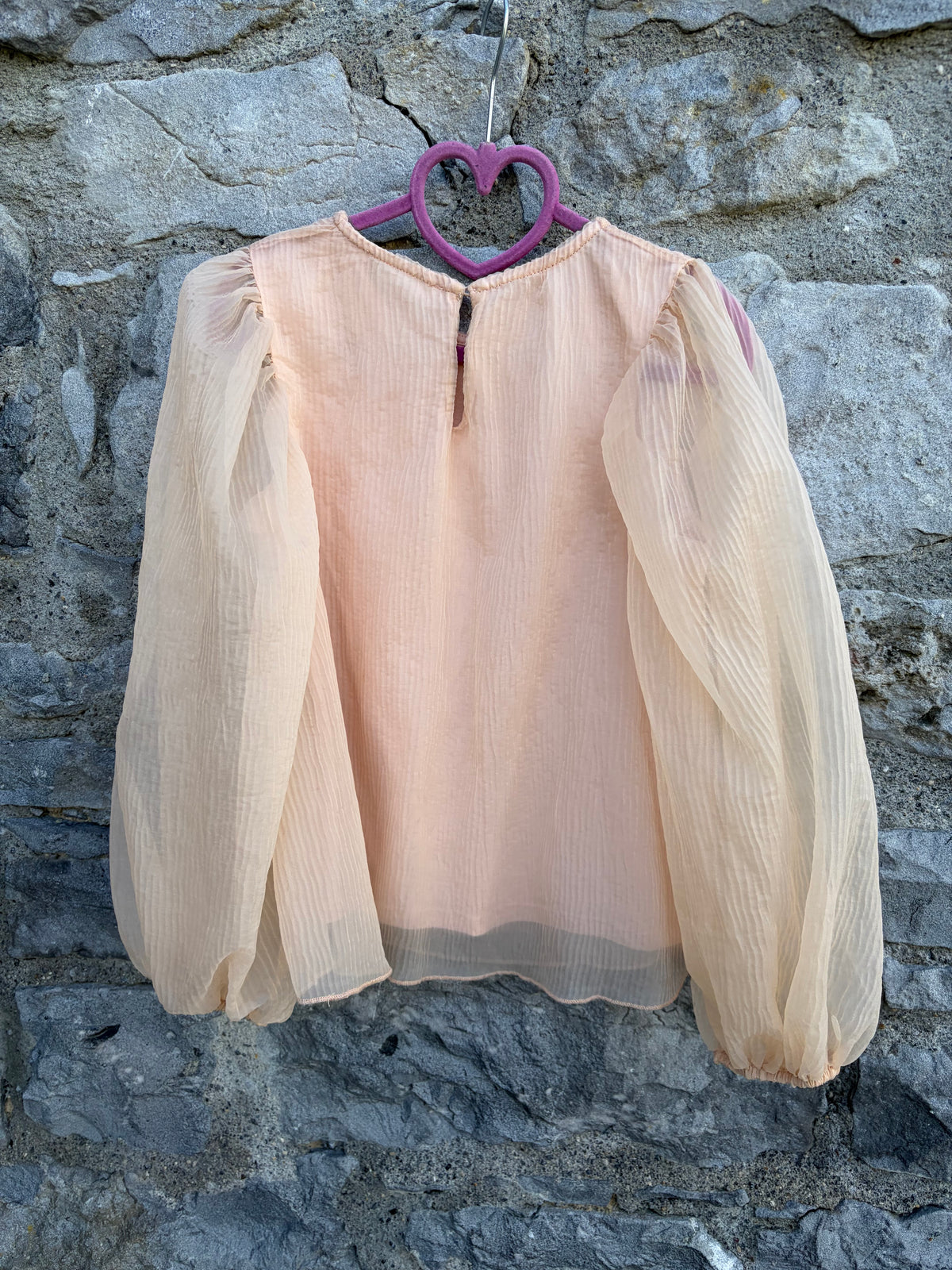 Light peach blouse  7-8y (122-128cm)