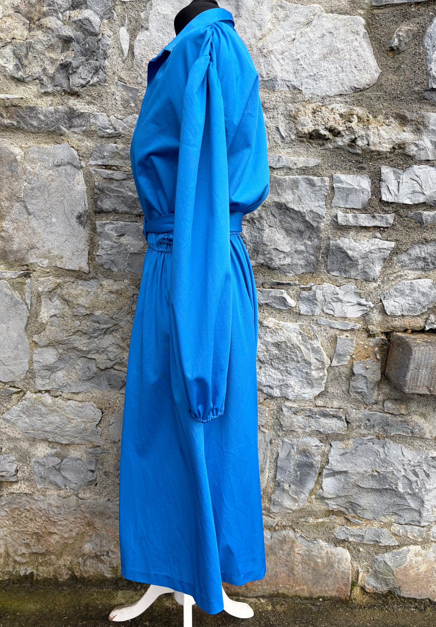 80s blue dress uk 12
