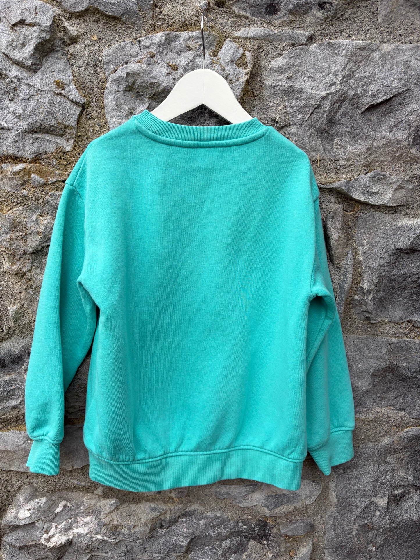 Sunset beach green sweatshirt 7-8y (122-128cm)