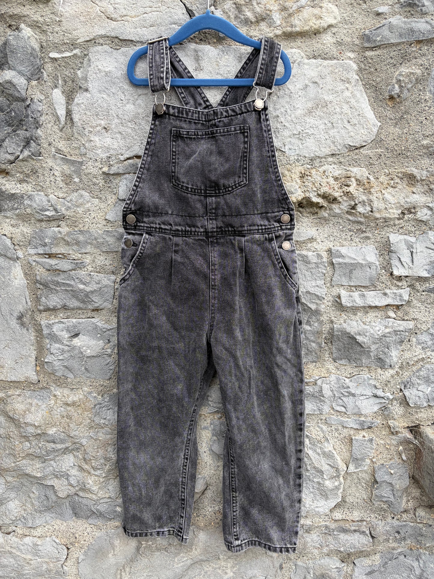 Charcoal dungarees  8y (128cm)